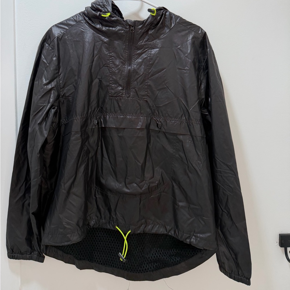 Forever 21 Black Windbreaker Jacket